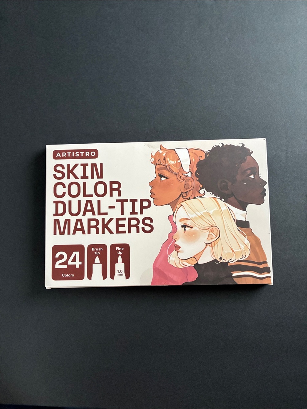 Dual-Tip Marker Set for Women Makeup Looks - Pink